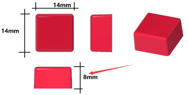 Stampo gommoso in silicone quadrato da 1,5 ml - 432 cavità